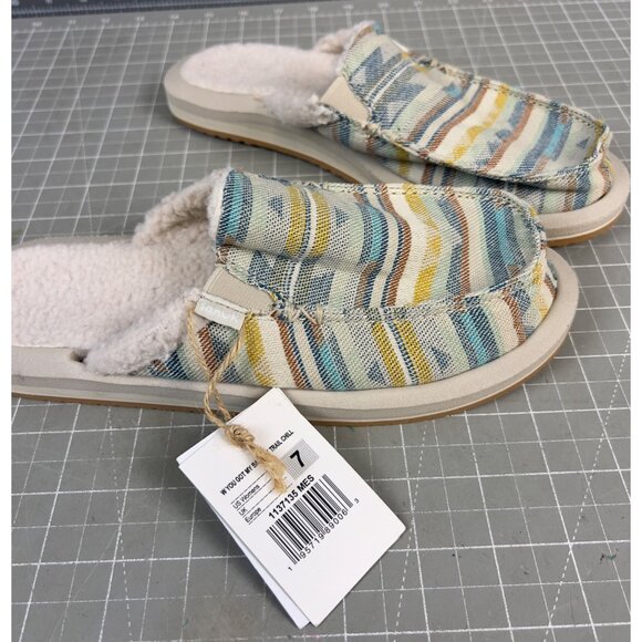 Sanuk Womens Hemp Soft Top Trail Chill Slip-On Shoes Sz. 7 - Picture 3 of 7
